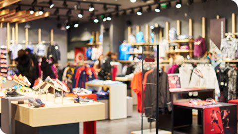 clean retail store